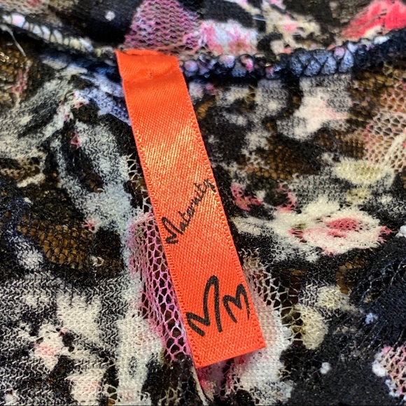 Floral Cottage Core Top Baby Doll Spandex Ties L - Picture 8 of 16